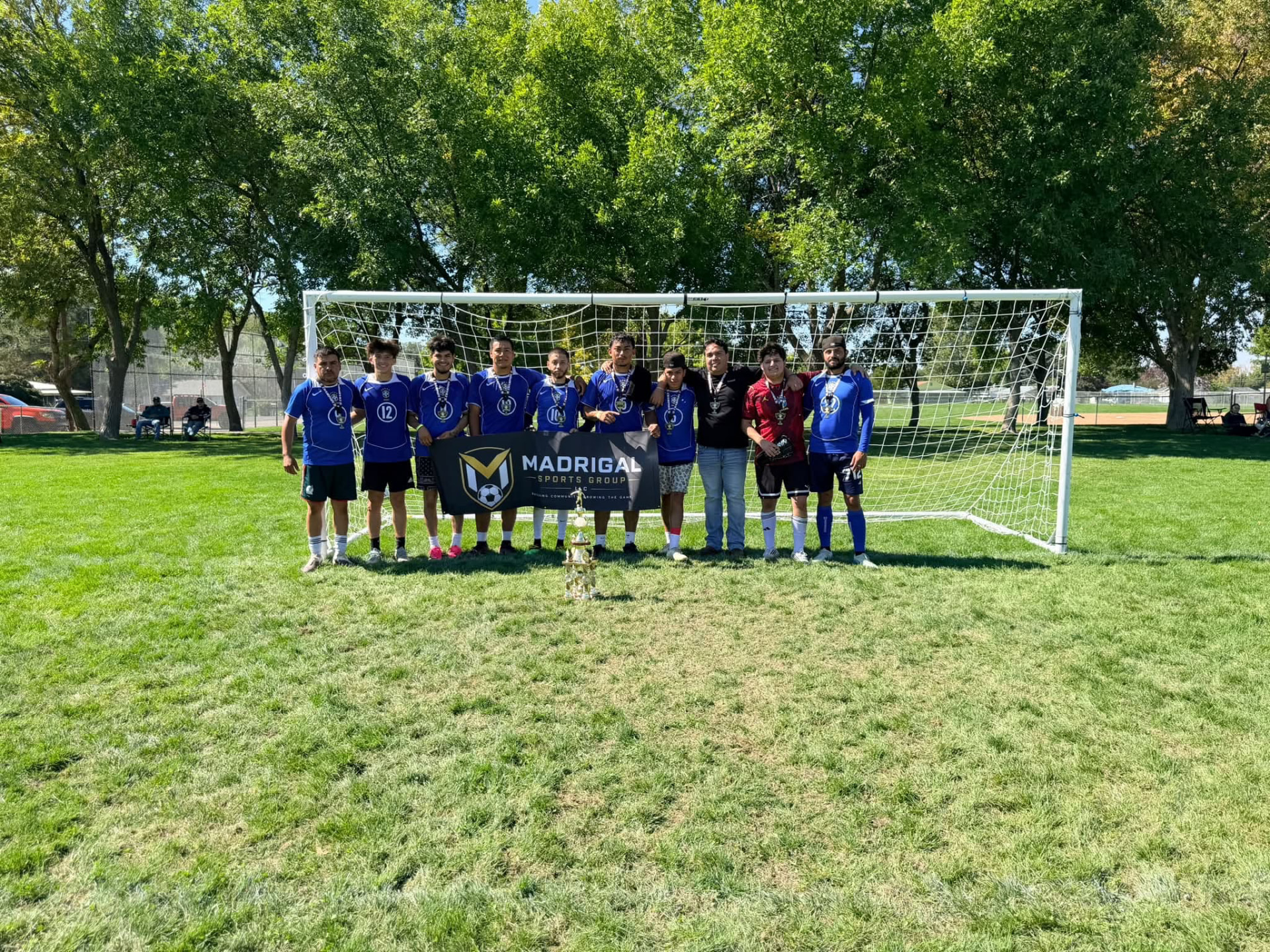 Valley FC, Copa Tricolor men's champions, with their trophy